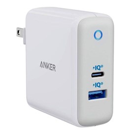 დამტენი Anker A2629H21, 60W, 1x USB- C, 1x USB, White